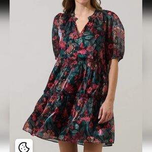 sugarlips Briala Organza Islen Tiered Mini Dress size S